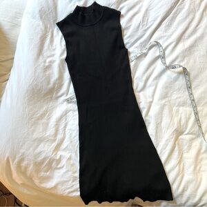 5 for $10 ✨ Ribbed Mock Neck Black Dress